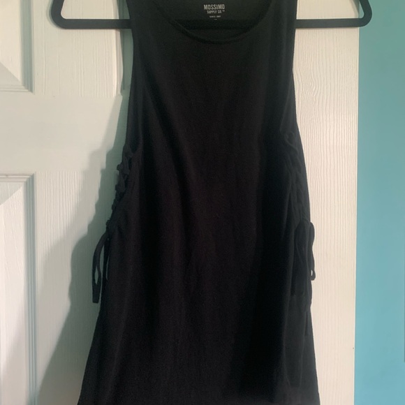 Mossimo Supply Co Sexy Black Tank with Side Ladder Cutouts - Picture 2 of 3
